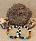 Load image into Gallery viewer, Handmade Tagua Nut & 7 Chakra Healing Bracelet Set (Pair)