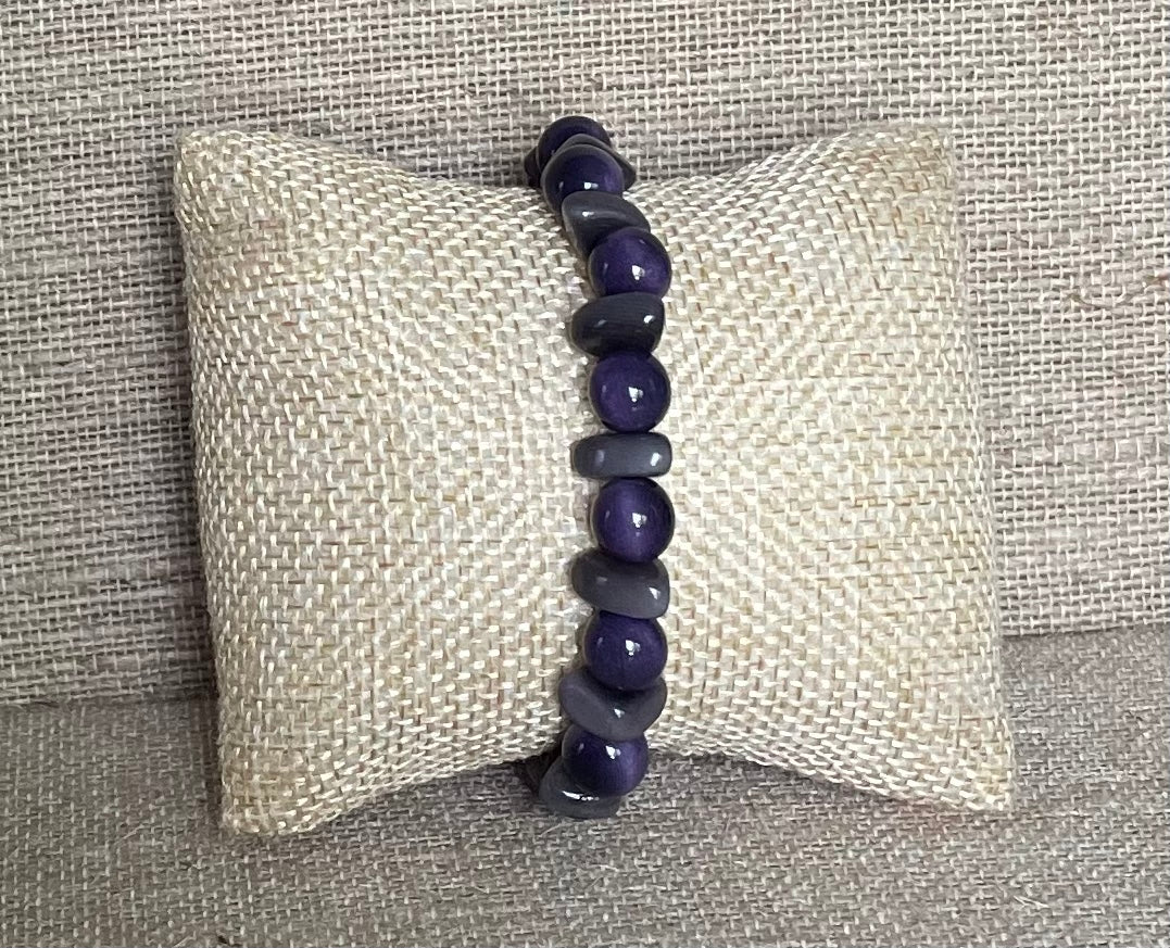 Purple and Gray Men’s Bracelet