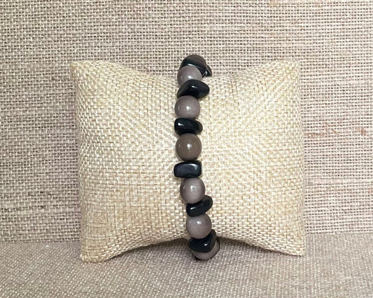 Gray and Black Men’s Bracelet