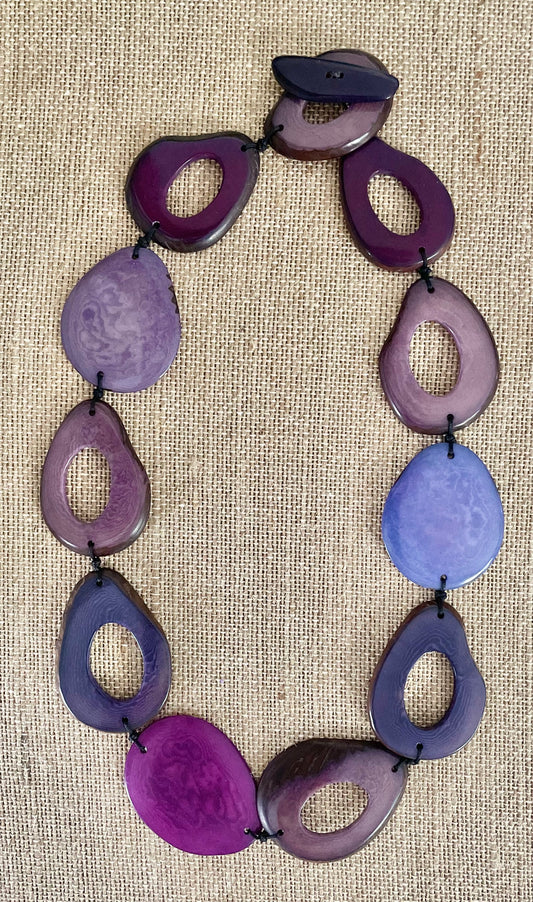 Shades of Purple Tagua Nut