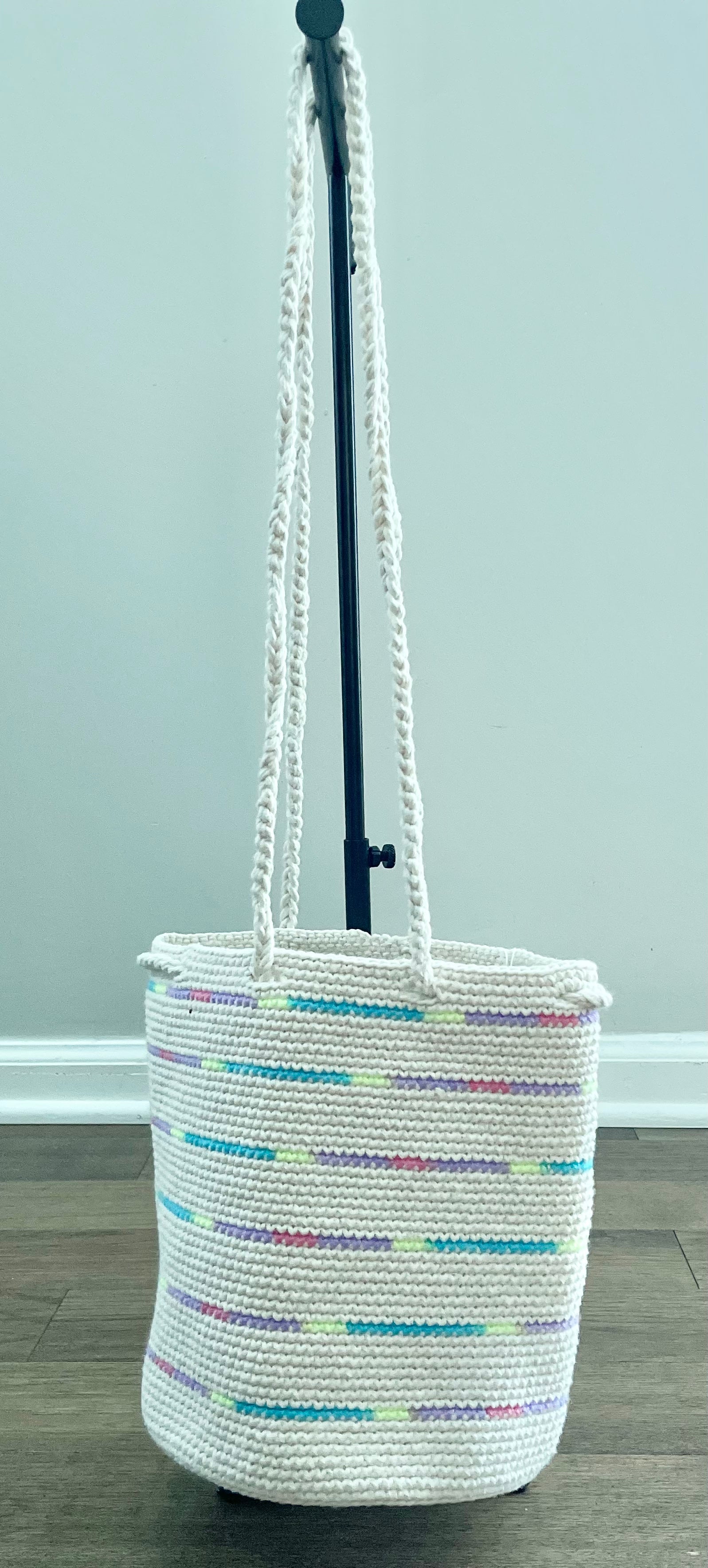 White Wool Shigra Bag