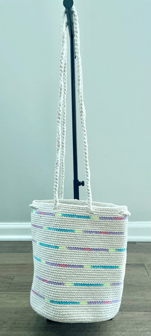 White Wool Shigra Bag