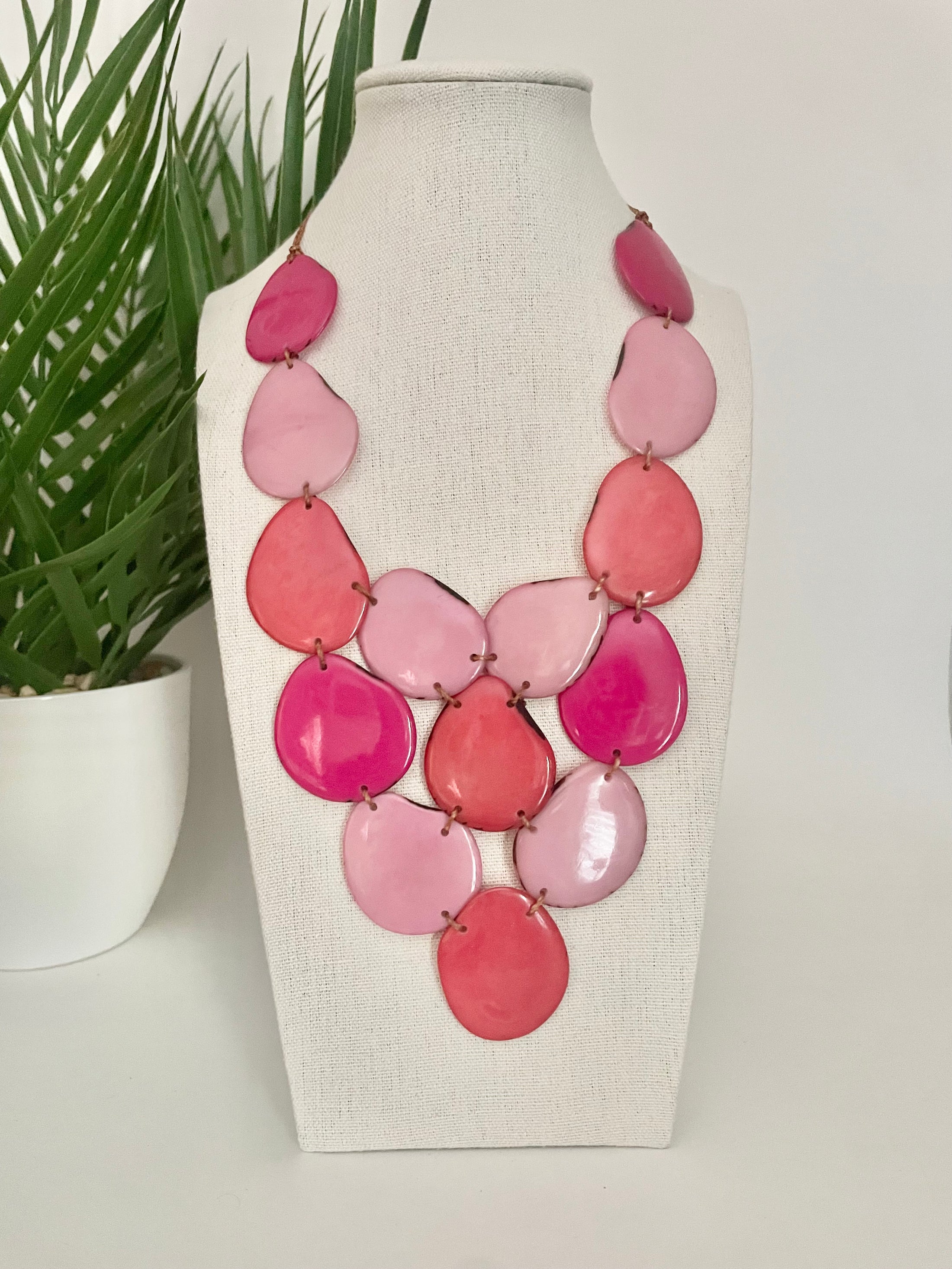 Tagua Nut Statement Necklace