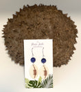 Load image into Gallery viewer, Football Tagua Dangle Earrings
