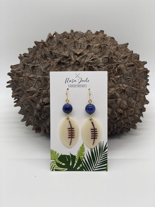 Football Tagua Dangle Earrings