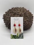 Load image into Gallery viewer, Football Tagua Dangle Earrings