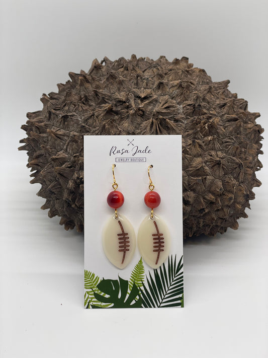 Football Tagua Dangle Earrings