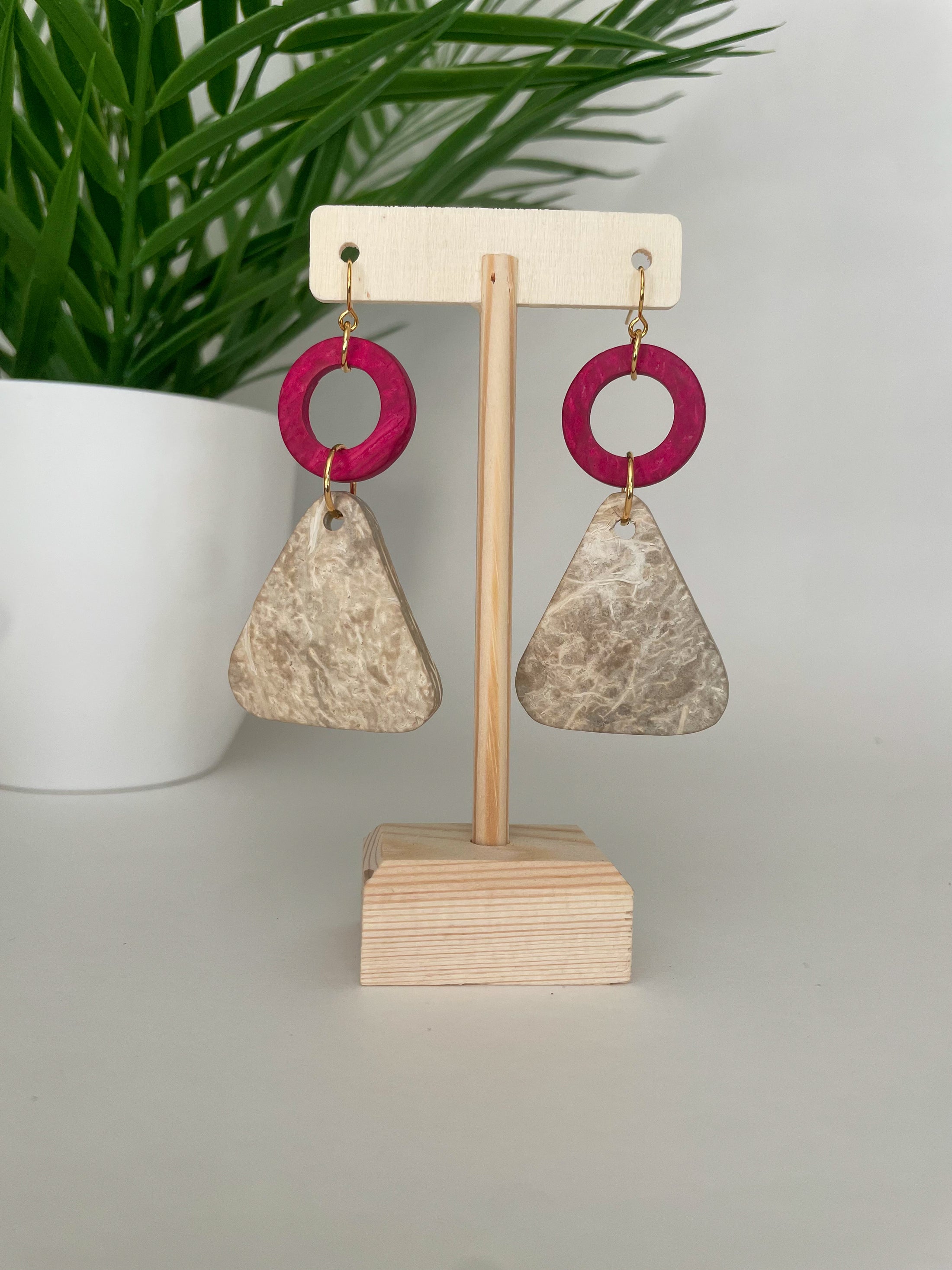Coconut Dangle earrings
