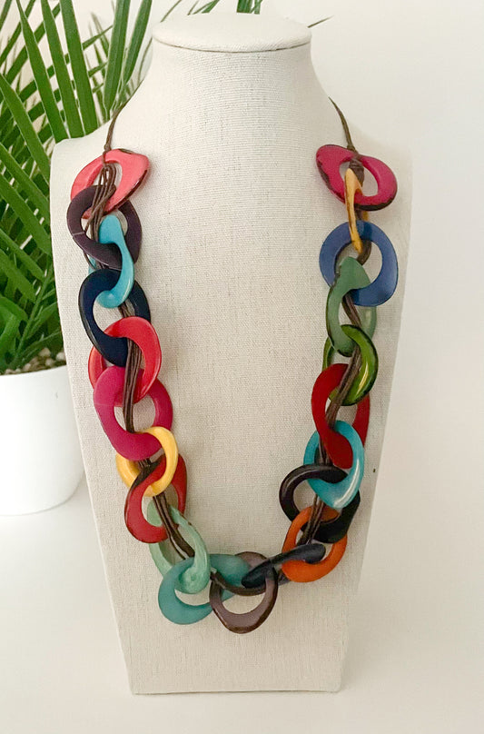 Multicolor Tagua Necklace