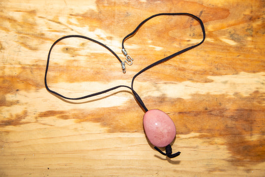 Pink Tagua Nut Pendant