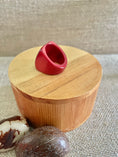 Load image into Gallery viewer, Red Tagua Nut Statement Ring