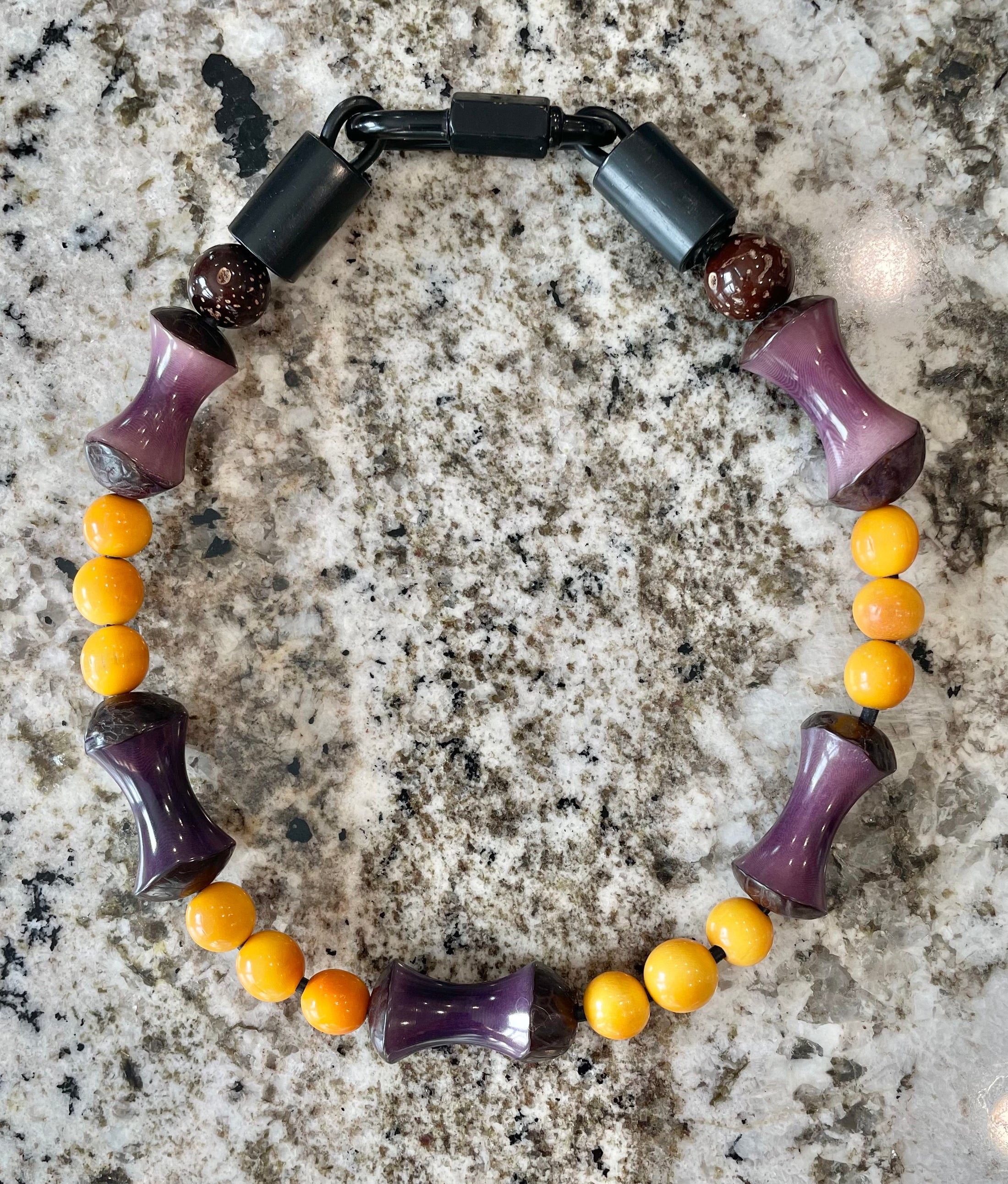 Purple and Yellow Pet Collar
