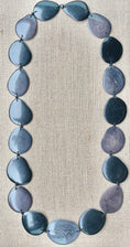 Load image into Gallery viewer, Black and Gray Tagua Nut Long Necklace