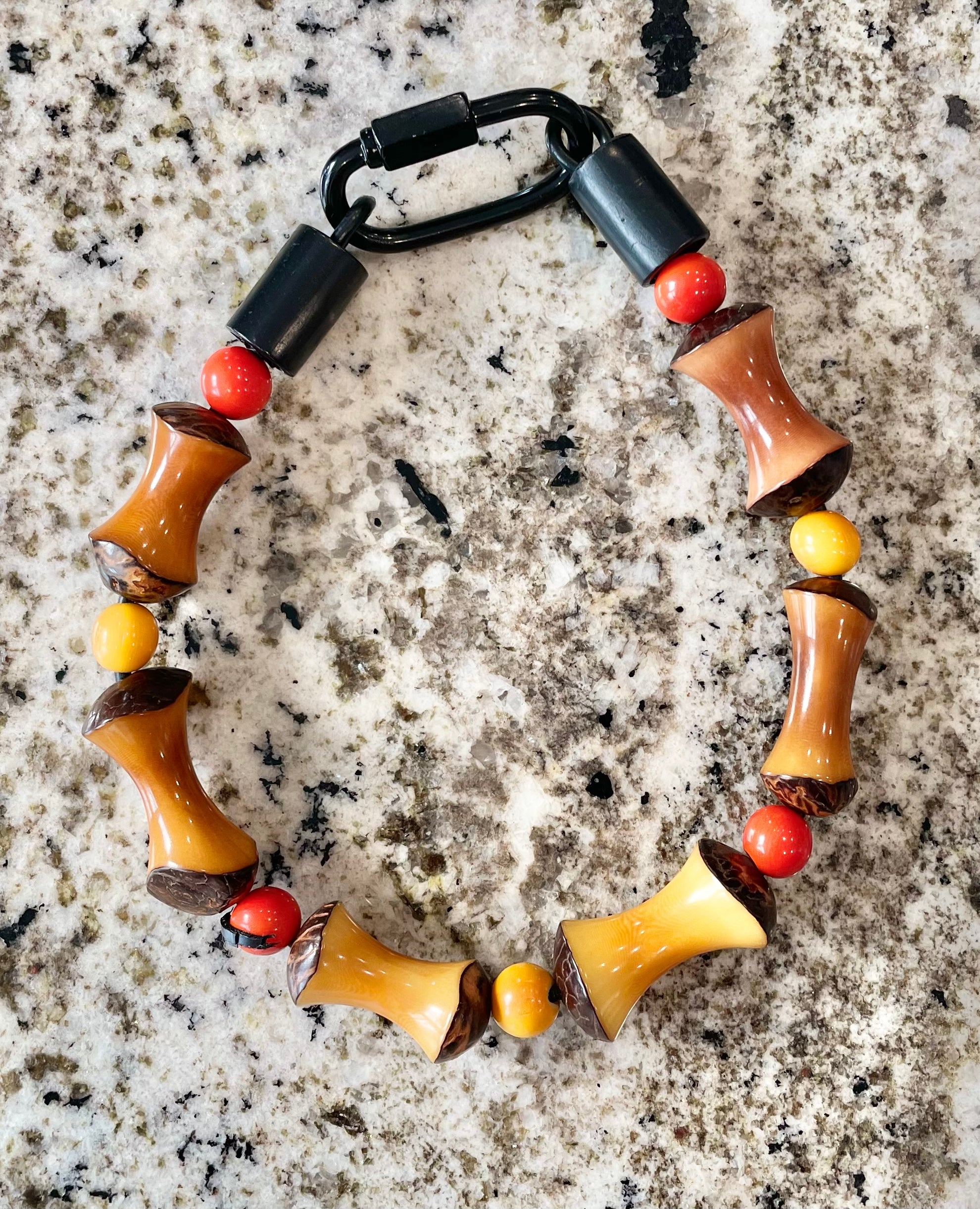 Yellow and Brown Pet Collar