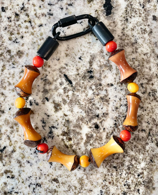 Yellow and Brown Pet Collar