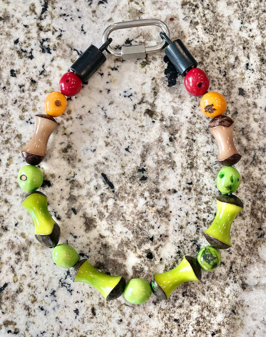 Green and Brown Pet Collar