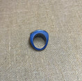 Load image into Gallery viewer, Blue Tagua Nut Statement Ring summer spring