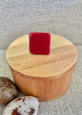 Load image into Gallery viewer, Dark Red Tagua Nut Statement Ring