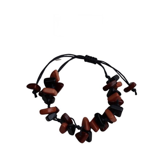Brown Tagua Nut Adjustable Bracelet