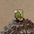 Load image into Gallery viewer, Olive Green Tagua Nut Statement Ring