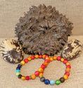 Load image into Gallery viewer, Handmade Tagua Nut & 7 Chakra Healing Bracelet Set (Pair)
