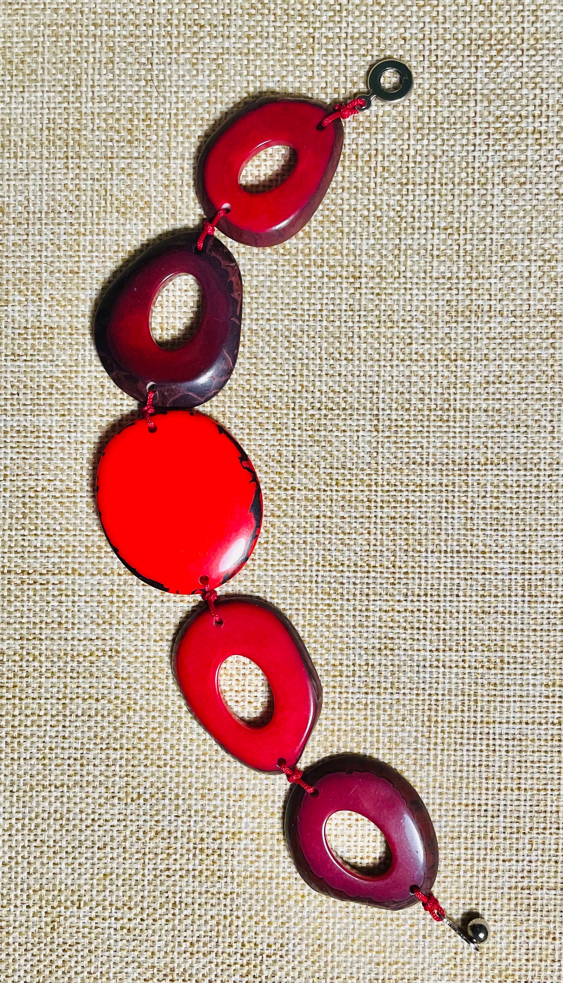 Red Tagua Bracelet