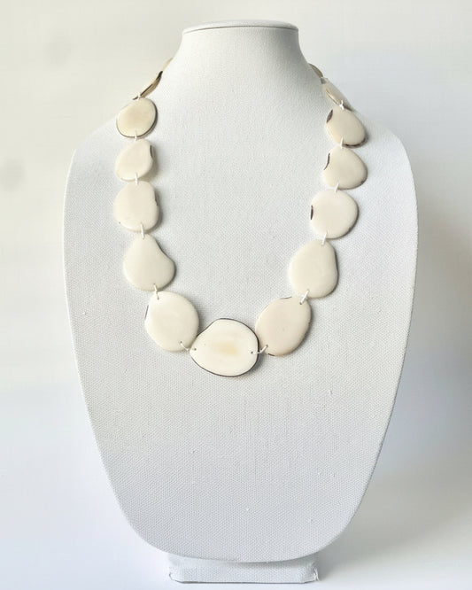 Artisan Ivory Tagua Nut Necklace – Sustainable Handmade Jewelry