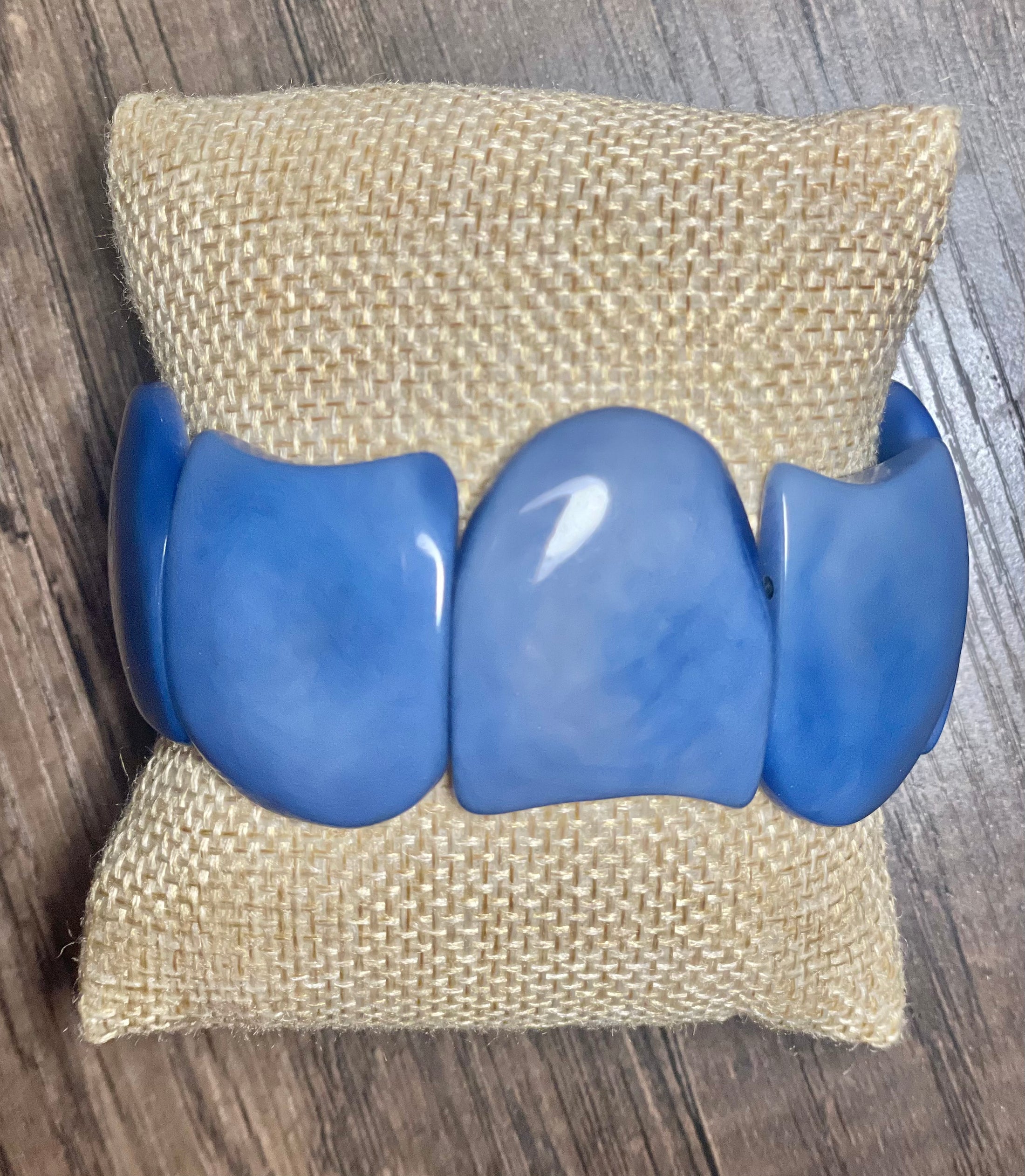 Baby Blue Wave Tagua Bracelet Summer 