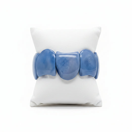 Baby Blue Wave Tagua Bracelet Summer 