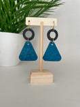 Load image into Gallery viewer, Blue Coconut Earrings
