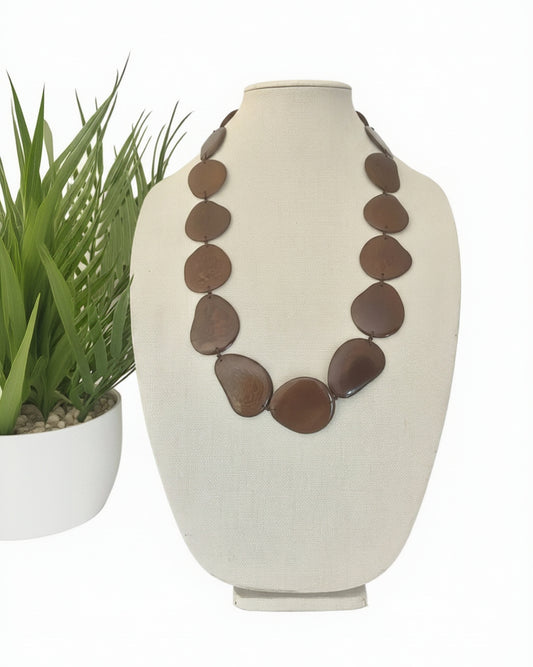 Brown_Tagua_Nut_Autumn_Spring_Necklace