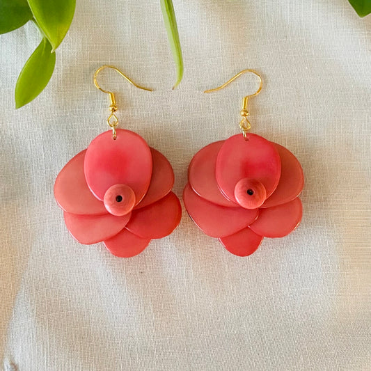 Tagua nut earrings 
