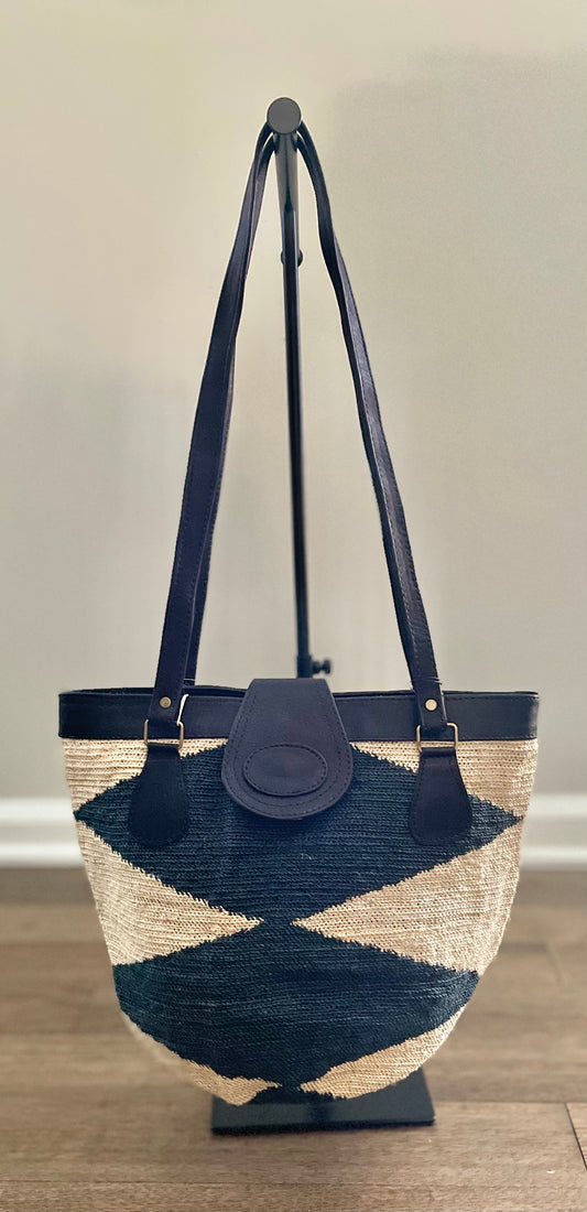 Black and White Shigra Bag
