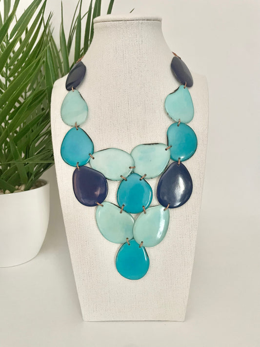 Tagua Nut Statement Necklace
