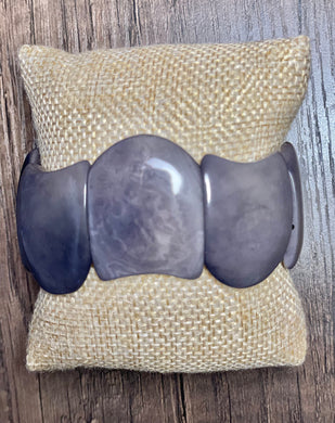 Gray Wave Tagua Bracelet