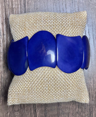 Blue Wave Tagua Bracelet