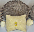 Load image into Gallery viewer, Yellow and White Tagua Adjustable Bracelet
