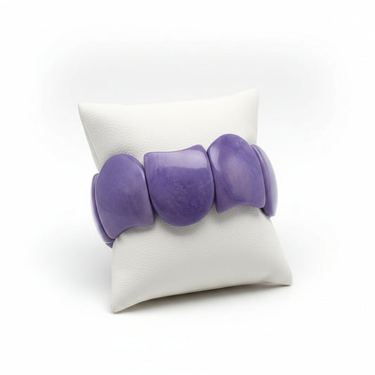 Purple Wave Tagua Bracelet summer winter