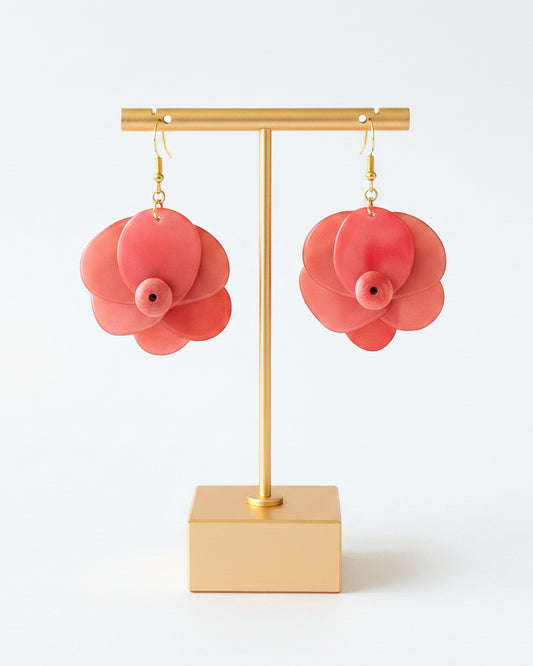 Salmon_pink_tagua_nut_earrings spring