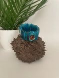 Load image into Gallery viewer, Turquoise  Tagua Spring Bracelet
