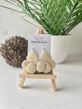 Load image into Gallery viewer, white tagua nut earrings
