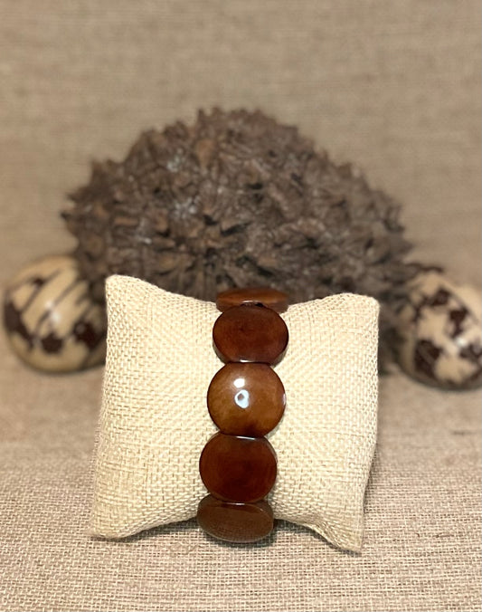 Brown Tagua Nut Bracelet