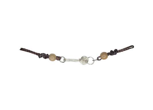 Brown Tagua Nut Rose and Earrings Set