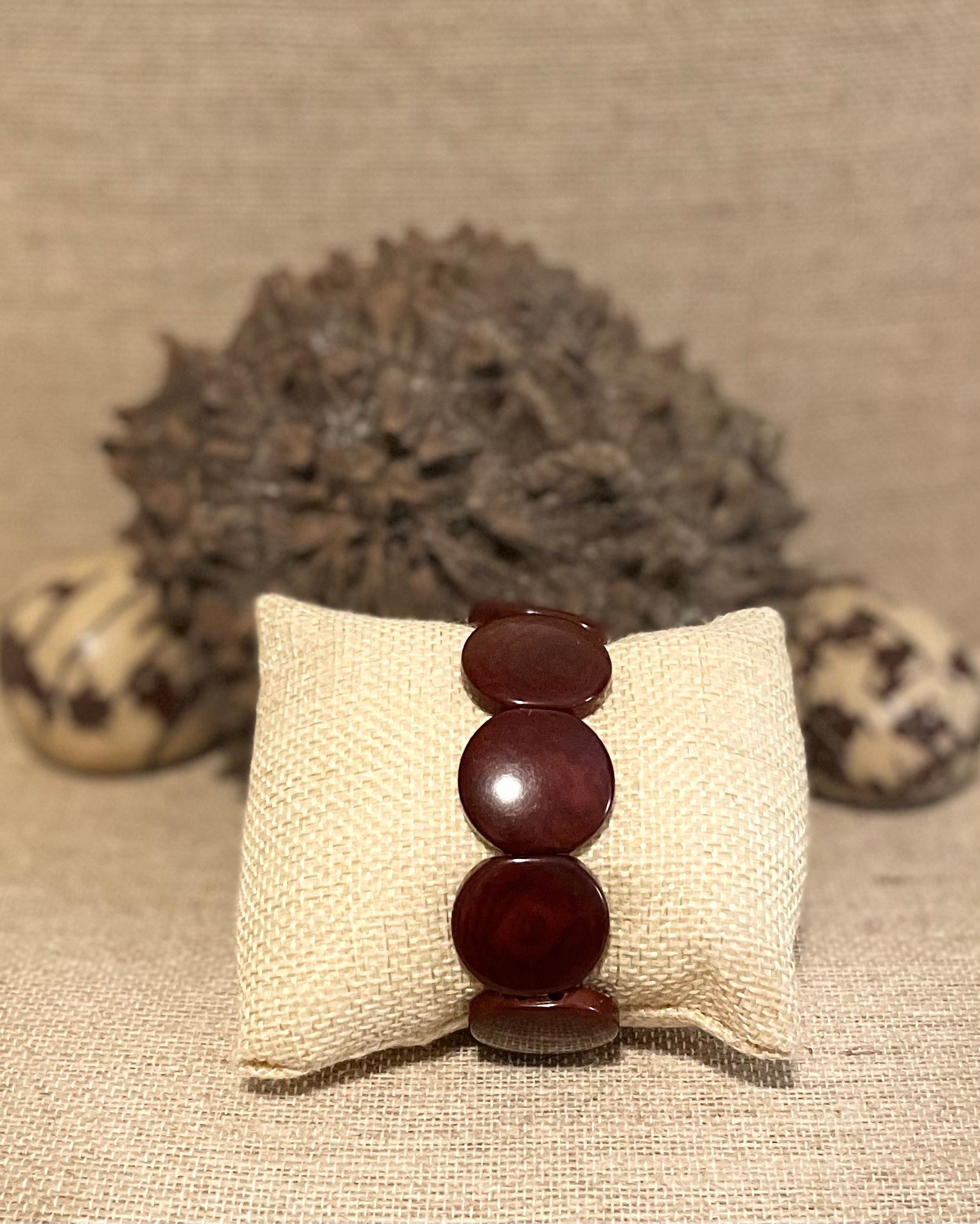 Brown Tagua Nut Bracelet