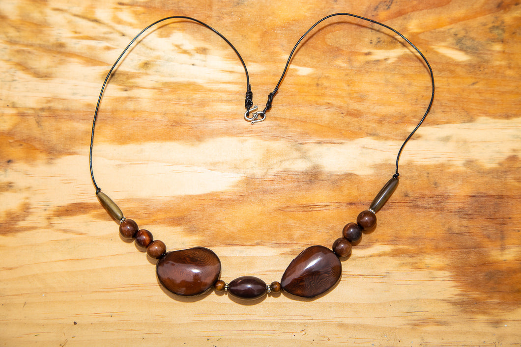 Brown Tagua Nut Necklace
