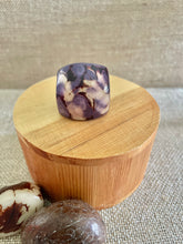 Load image into Gallery viewer, Purple Tagua Nut Statement Ring
