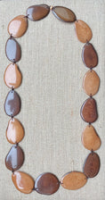 Load image into Gallery viewer, Brown Tagua Statement Necklace
