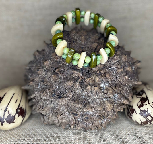 Green Tagua Autumn Bracelet