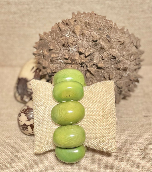 Green Tagua Autumn Bracelet