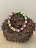 Load image into Gallery viewer, purple Green Ivory Tagua Nut Stackable Bracelet
